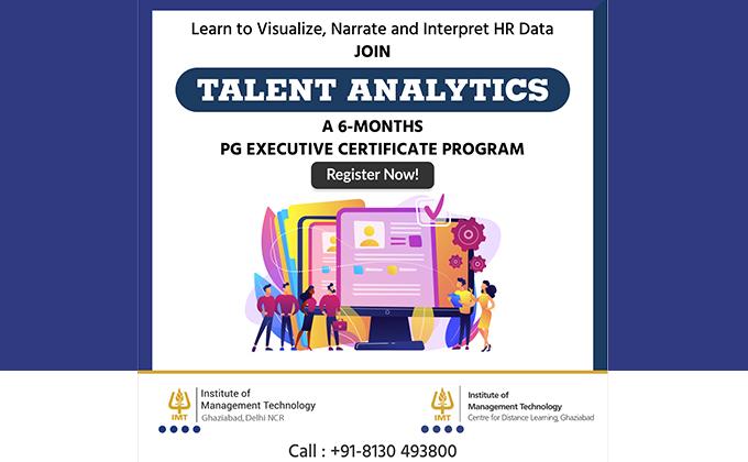 IMT Ghaziabad introduces Online Post Graduate Executive Certificate Program in Talent Analytics