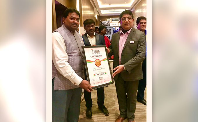 Dr Hari Krishna Maram received Prestigious Vashishta Award