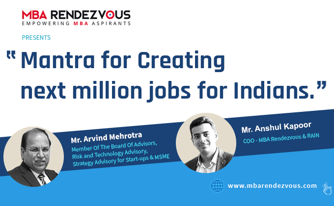 Mantra for Creating next Million Jobs for Indians