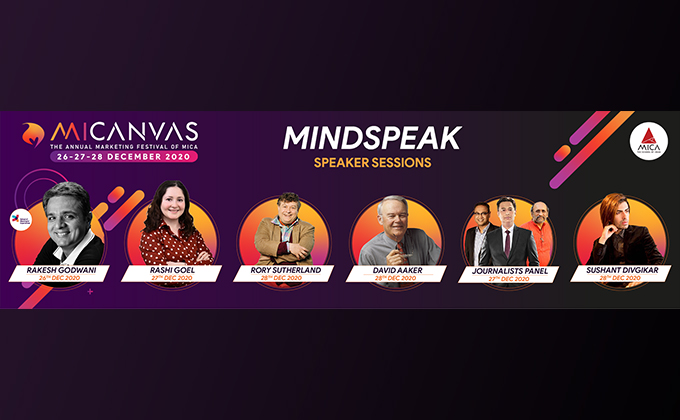 MICA TO VIRTUALLY HOST INDIA's LARGEST MARKETING FESTIVAL MICANVAS BEGINNING DECEMBER 26, 2020