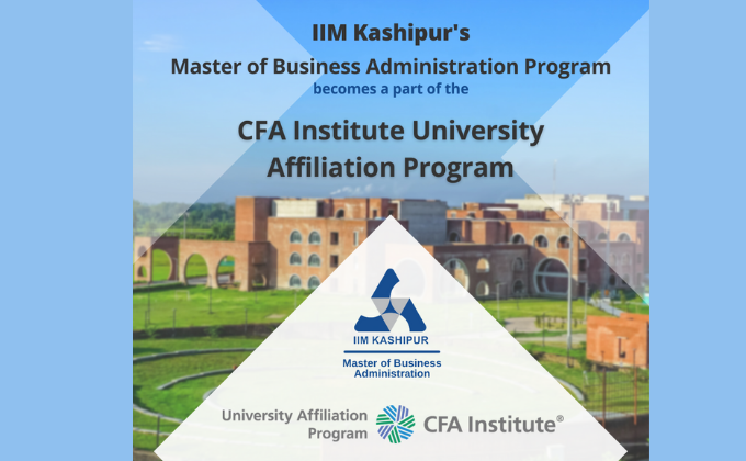 IIM Kashipur Joins the CFA Institute University Affiliation Program
