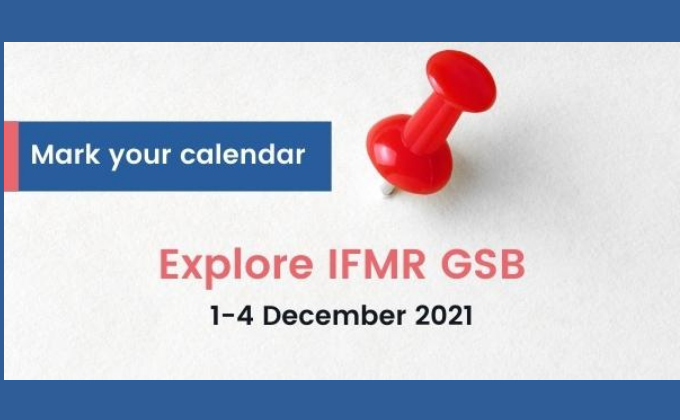 Explore IFMR GSB Week