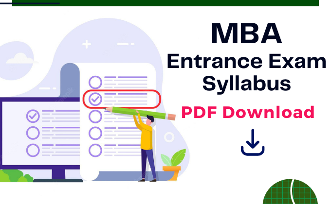 MBA Entrance Exam Syllabus PDF 2022 Download